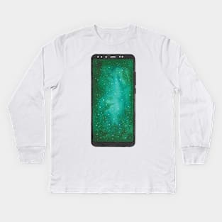 Galaxy phone Kids Long Sleeve T-Shirt